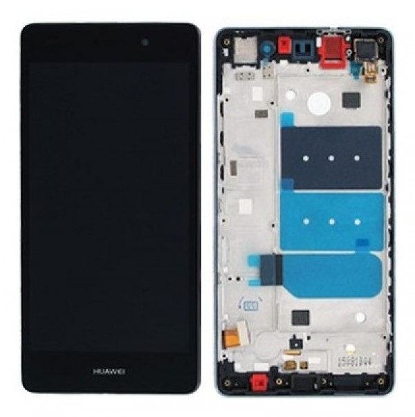 LCD DISPLAY + TOUCH + FRAME COMPATIBILE HUAWEI P8 LITE BLACK ALE-L21