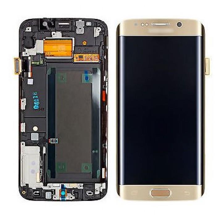 LCD DISPLAY + TOUCH ORIGINALE  SAMSUNG GALAXY S7 EDGE SM-G935F GOLD