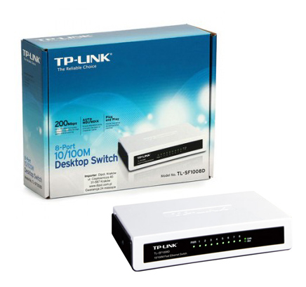 SWITCH 8-PORTE 10/100 M TP-LINK TL-SF1008D