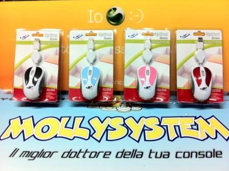 MOUSE OTTICO USB GENERICO CAVO RETRATTILE