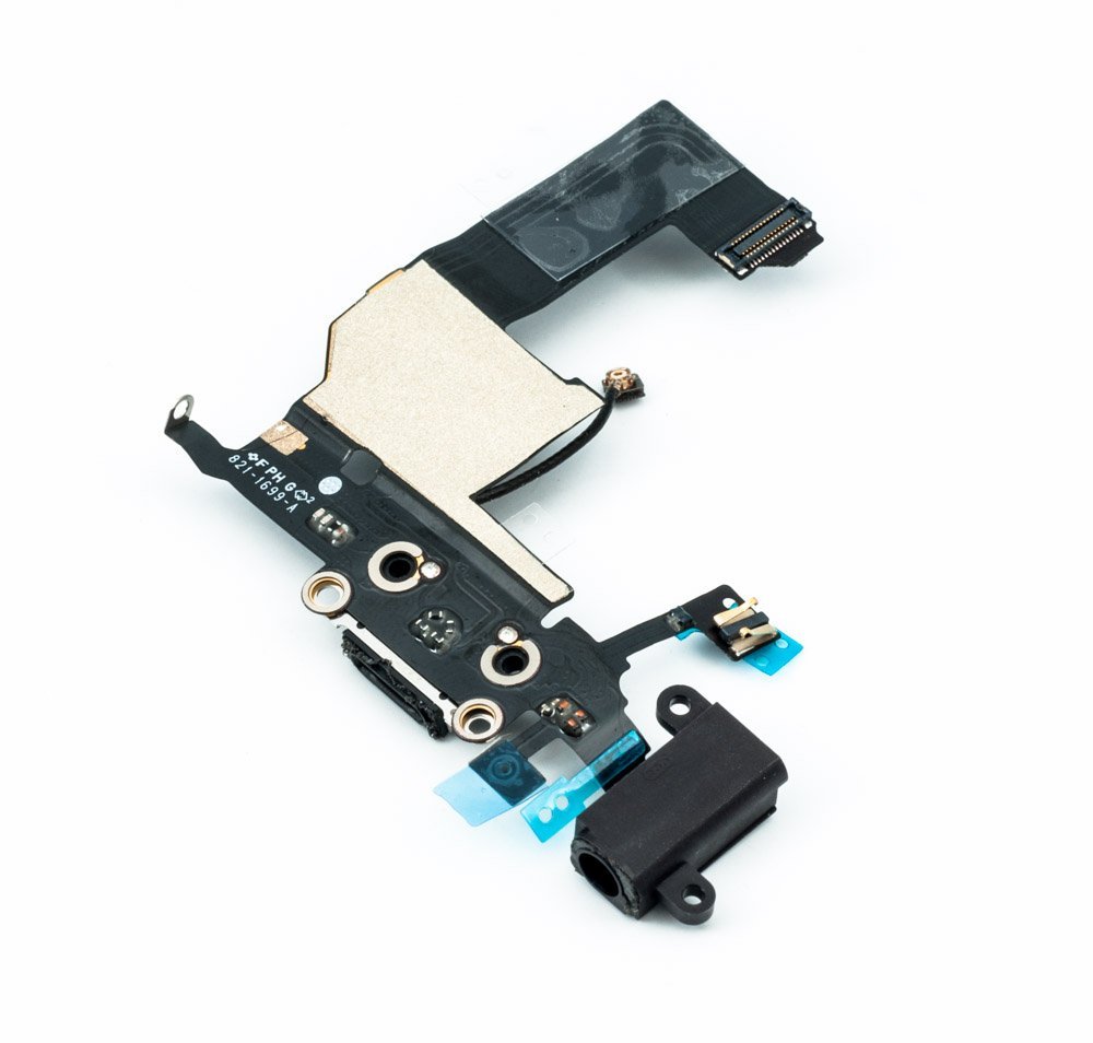 FLAT PLUG DI RICARICA COMPATIBILE IPHONE 5S NERO