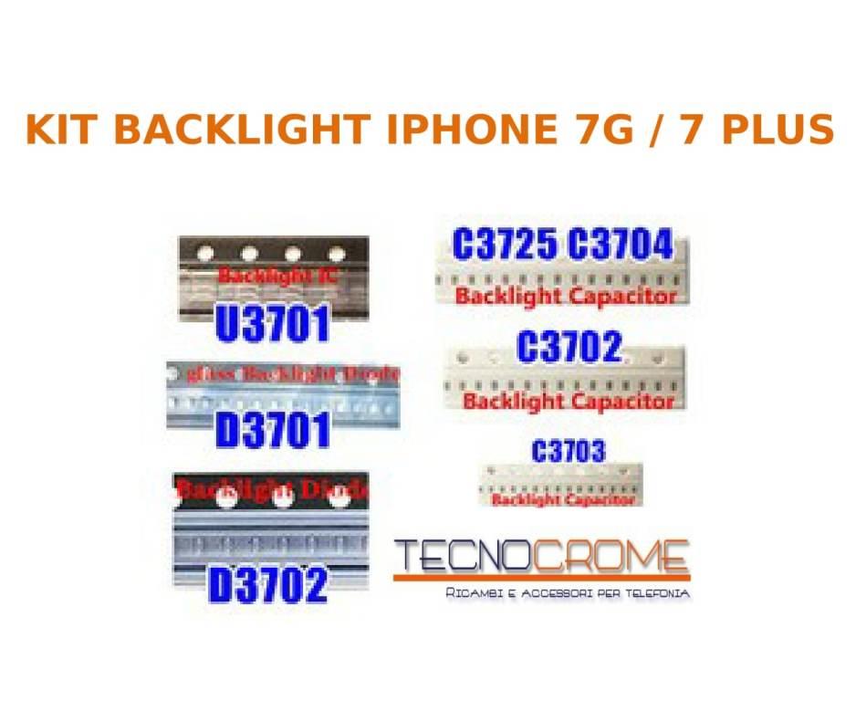 KIT RIPARAZIONE RETROILLUMINAZIONE BACKLIGHT APPLE IPHONE 7G